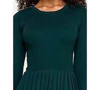 Bcx Women's Long Sleeve Sweater Dress