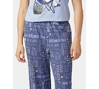 Hue Women's 2-Piece Embellished Short Sleeve Pajama Set