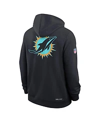 Nike Men's Navy Miami Dolphins 2025 Nfl Rivalries Sideline Dri-Fit Hoodie