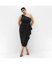 City Chic Women's Plus Priyanka One Shoulder Dress
