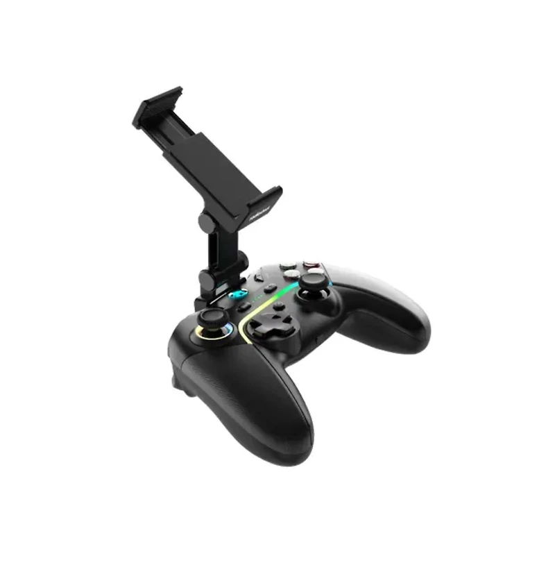 RadioShack Wireless Portable Gamepad With Lights for Any Gaming Device with Adapter Ergonomic Design and 360 Rotation With Removable Phone Clip 260606