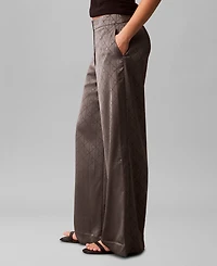 Calvin Klein Women's All-Over Print Wide Leg Trousers