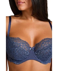 Hunkemoller Women's Marine Non-Padded Underwired Bra