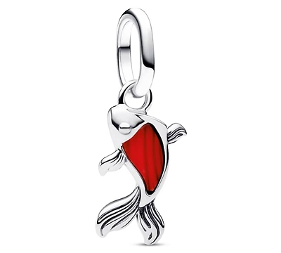 Pandora Red Murano Glass Koi Fish Mini Dangle Charms