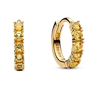 Pandora Yellow Huggie Earrings