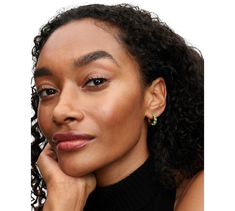 Pandora Green Hoop Earrings