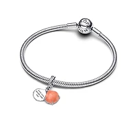 Pandora Coral Shell Double Dangle Charms