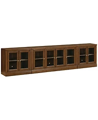 Furniture Amren 31" Wood 2 Door Console with Hutches and Bases