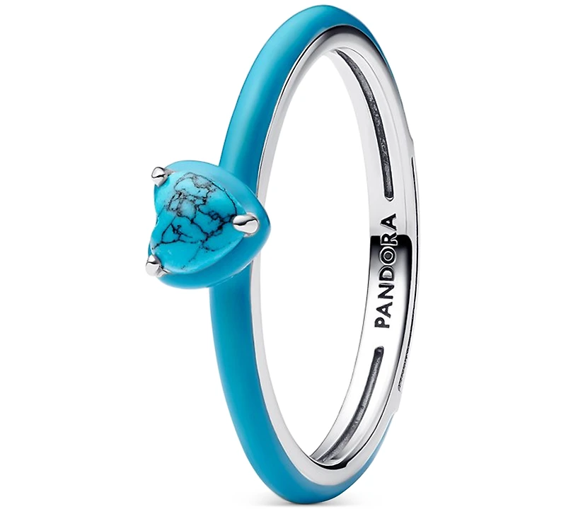 Pandora Turquoise Heart Stone Ring