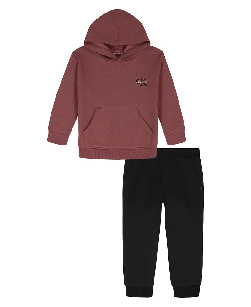 Calvin Klein Boys 2T-7 2-Piece Hoodie and Pants Set