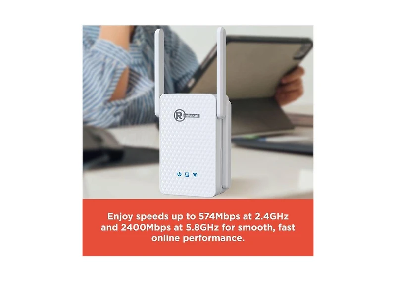 RadioShack WiFi 3000 Mbps High Speed Repeater 2505010