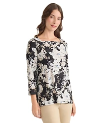 Jones New York Women's Floral Print Top