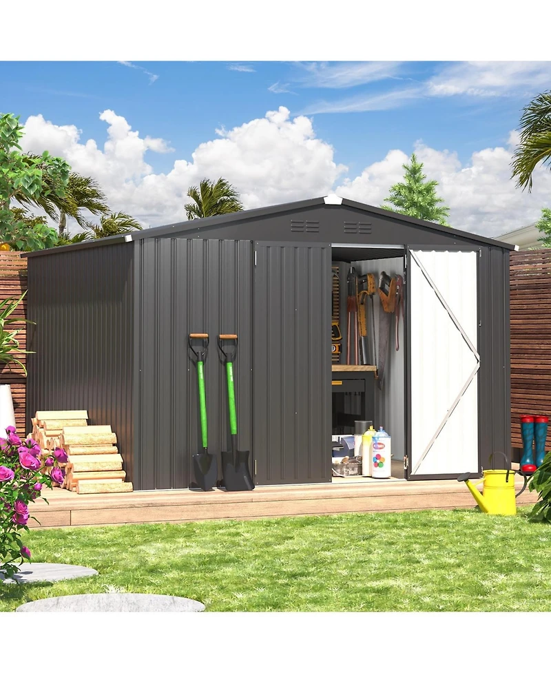 Aecojoy 10'x8' Outdoor Storage Shed