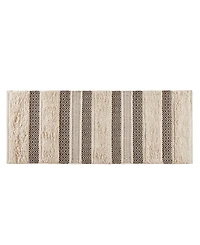 Ink+Ivy Asher Woven Texture Stripe Bath Rug