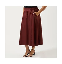 Estelle Plus Sahara Breeze Cotton Skirt