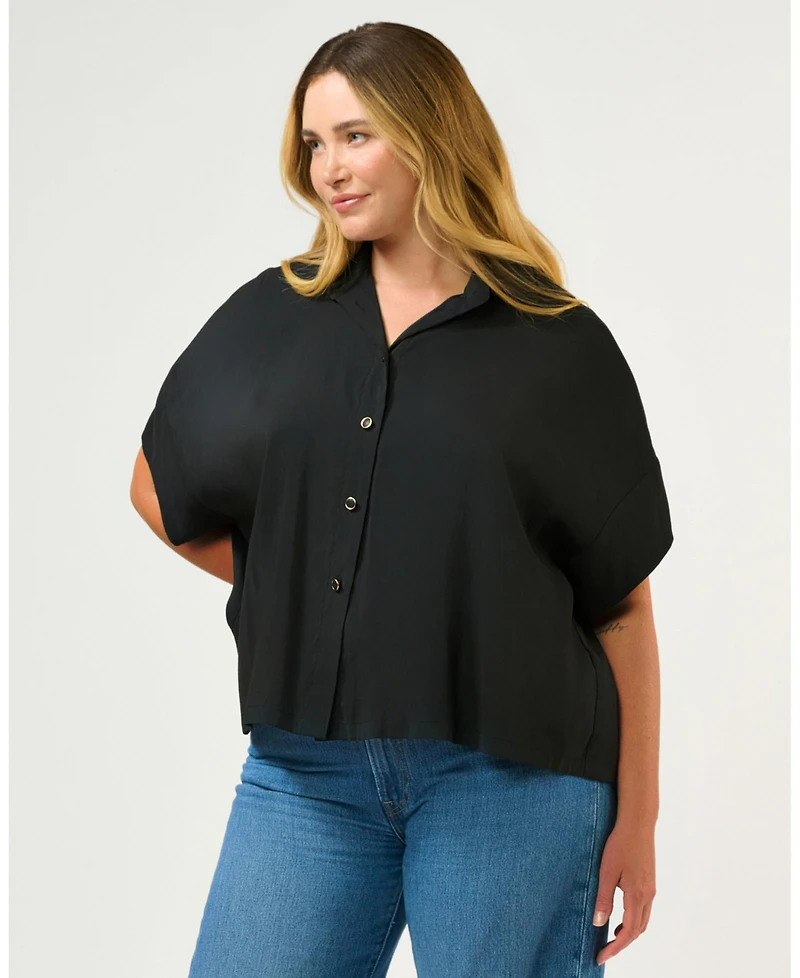 Estelle Plus Size Lela Oversized Cupro Top