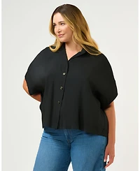 Estelle Plus Size Lela Oversized Cupro Top