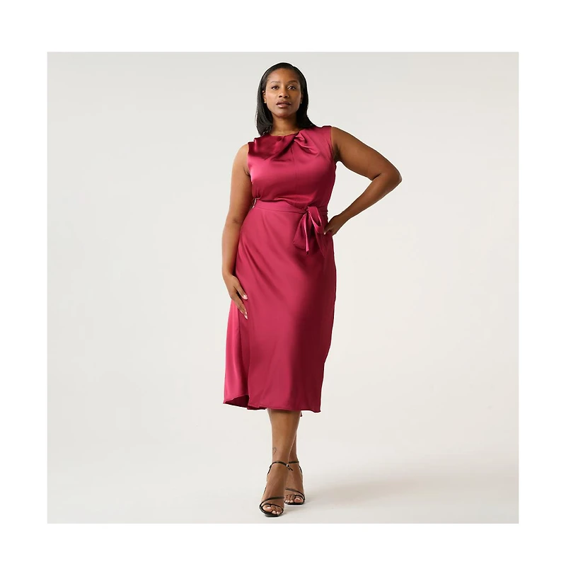 Estelle Women's Emmi Satin Midi Dress