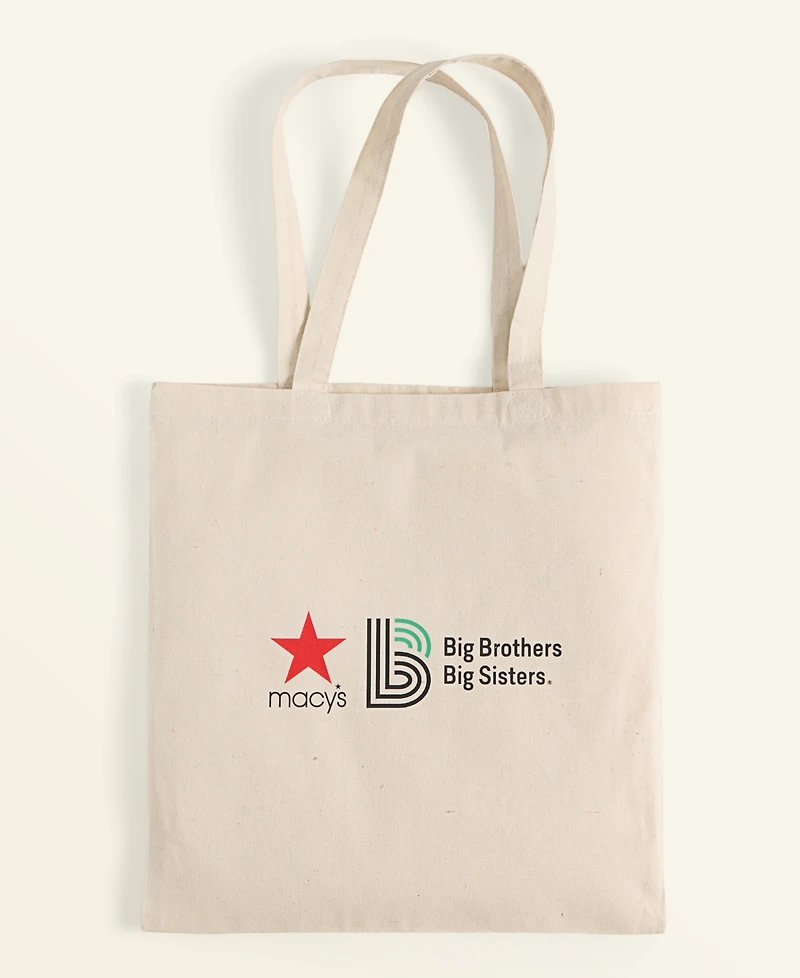 Macy's X Big Brothers, Big Sisters Cotton Graphic Tote Bag, Macy's Exclusive