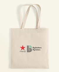 Macy's X Big Brothers, Big Sisters Cotton Graphic Tote Bag, Macy's Exclusive