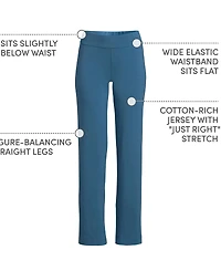 Lands' End Women's Tall Starfish Mid Rise Straight Leg Pants