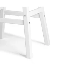 Outdoor Patio Adirondack Bar Height Stool Saddle Seat Chair