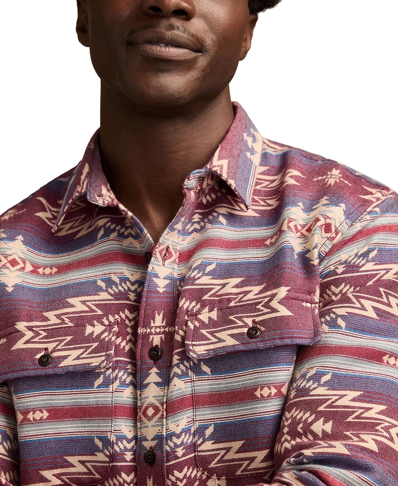 Lucky Brand Men's Long Sleeves Jacquard Humboldt Shirt