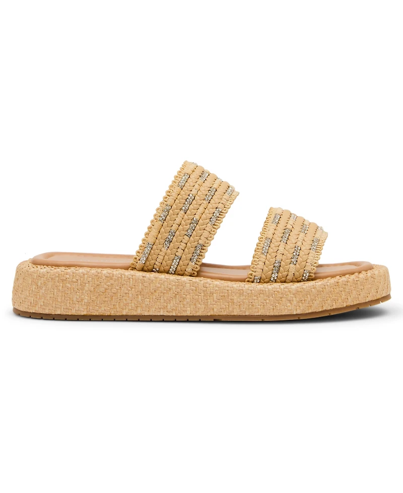 Madden Girl Mykonos Raffia Flatform Sandals