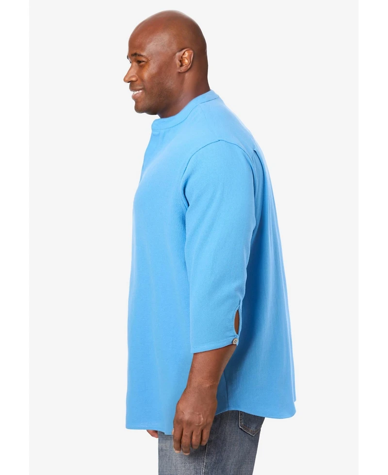 KingSize Tall Gauze Mandarin Collar Shirt