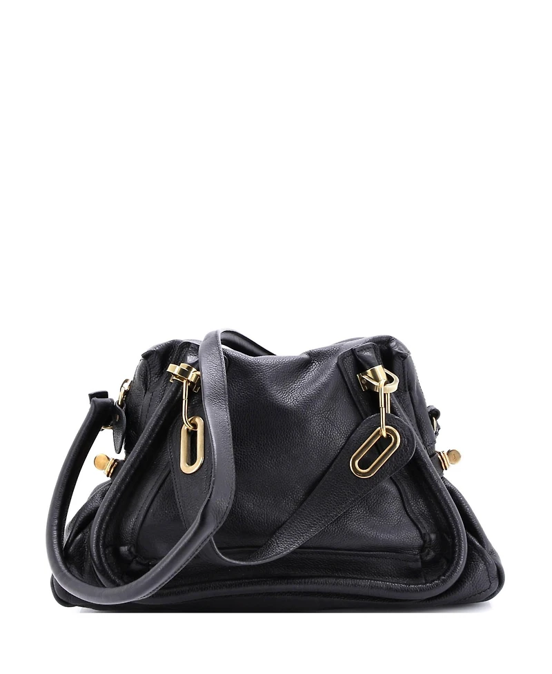 Pre-Owned Chloe Medium Paraty Top Handle Bag Leather