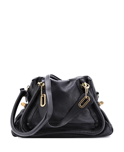 Pre-Owned Chloe Medium Paraty Top Handle Bag Leather