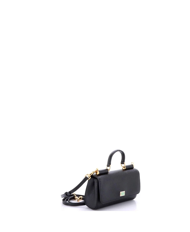 Pre-Owned Dolce & Gabbana Small East West Miss Sicily Bag Leather
