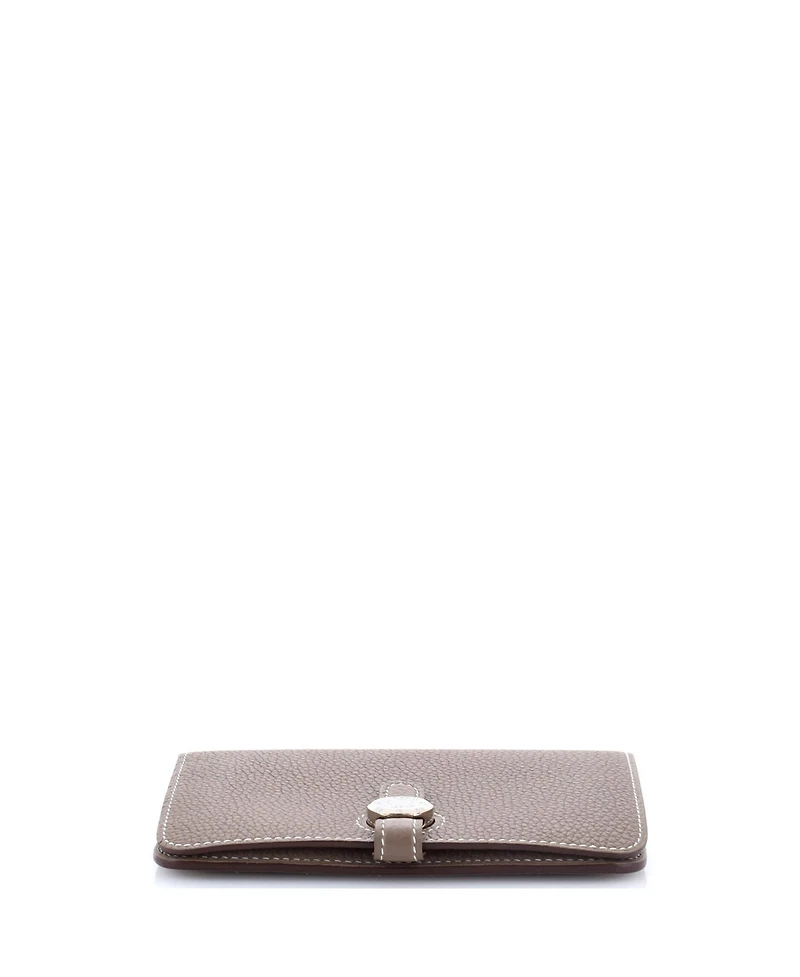 Pre-Owned Hermes Dogon Compact Wallet Leather