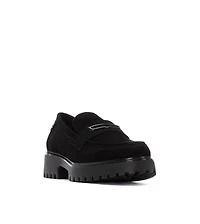 Women's Casual Suede Penny Loafers Refresh Collection By Xti
