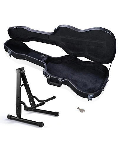 Yescom Electric Guitar Case for Stratocaster Style w/ Folding Guitar Floor Stand