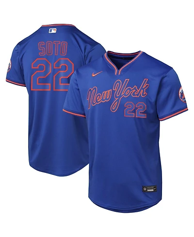 Nike Big Boys and Girls Juan Soto Royal New York Mets Alternate 2 Limited Jersey