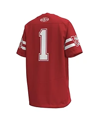 Under Armour Big Boys and Girls 1 Red Wisconsin Badgers 1980 Throwback Home Replica Game Jersey