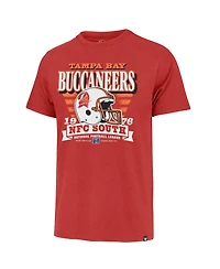 '47 Brand Men's Red Tampa Bay Buccaneers Stripe Splash Franklin Throwback T-Shirt