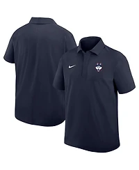 Nike Men's Navy UConn Huskies Woven Dri-fit Polo Shirt