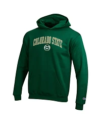 Champion Big Boys and Girls Green Colorado State Rams Campus Pullover Hoodie