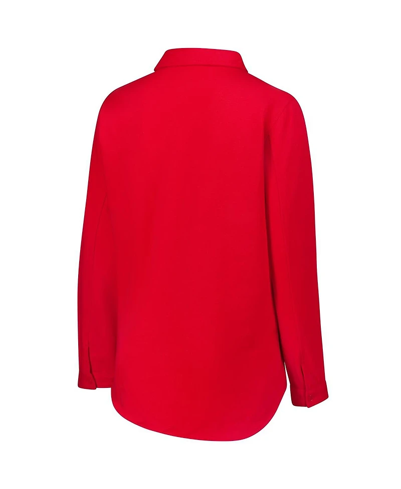 Fanatics Women's Red Georgia Bulldogs Plus Button-Up Shacket