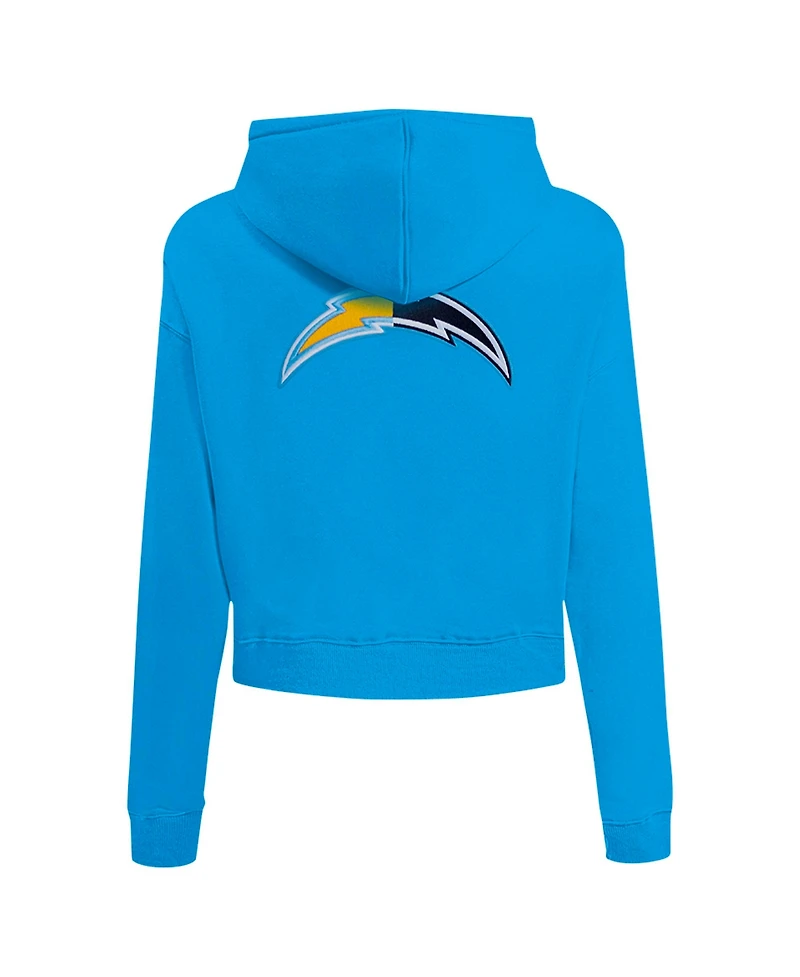 Pro Standard Women's Powder Blue Los Angeles Chargers Split Logo Full-Zip Hoodie