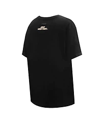 Pro Standard Women's Black Army Knights Script Tail Oversized Boyfriend T-Shirt