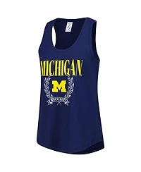 ZooZatz Women's Navy Michigan Wolverines Everyday Tank Top