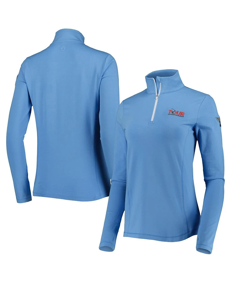 Tasc Performance Women's Light Blue Tour Championship Recess Quarter-Zip Sweatshirt
