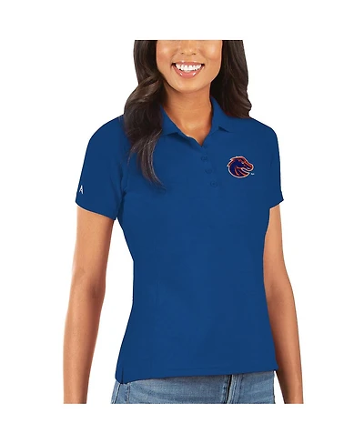 Antigua Women's Royal Boise State Broncos Legacy Pique Polo Shirt