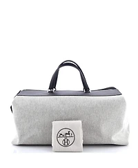 Pre-Owned Hermes R.m.s Weekender Bag Toile and Leather