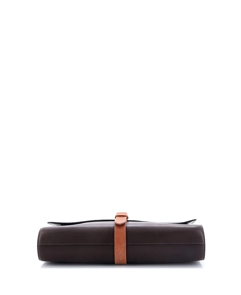 Pre-Owned Hermes 38 Etriviere Ii Briefcase Sombrero