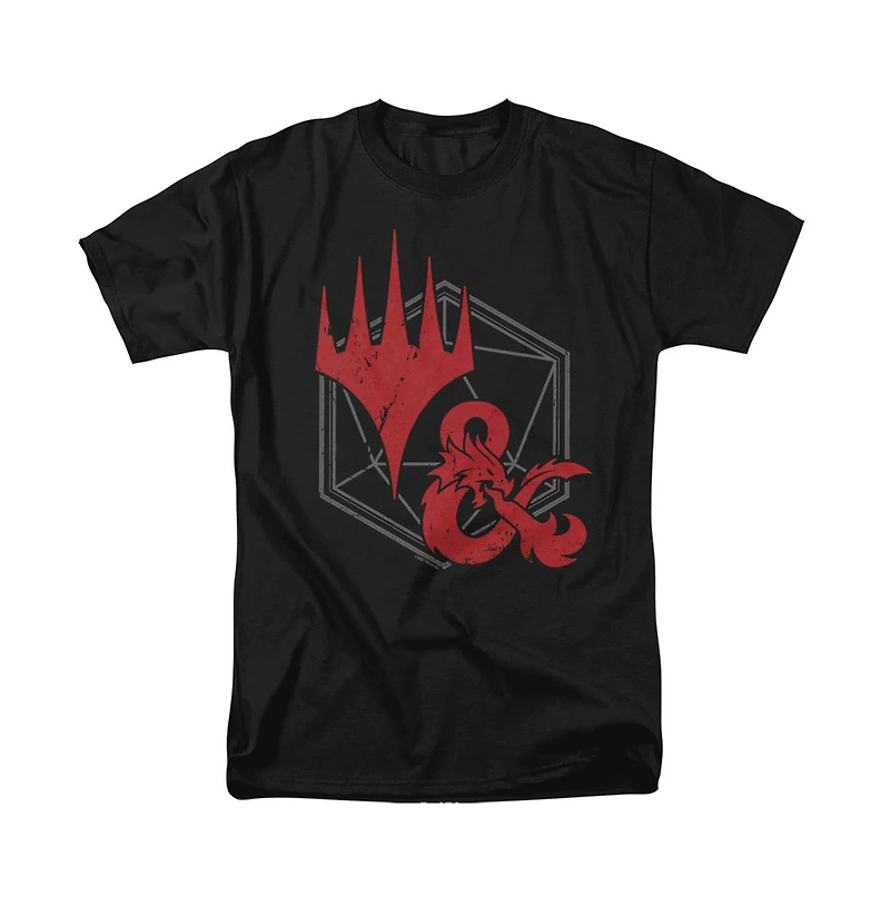 Logovision Men's Magic X D & Adventures The Forgotten Realms Afr Crossover Logo T Shirt