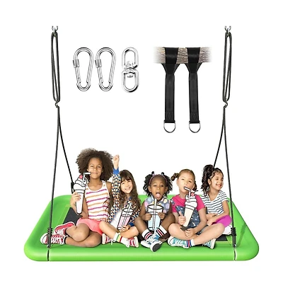 Tree Swing for Kids and Adults, 60" Waterproof Rectangle Platform Swing